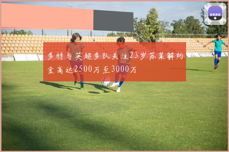 多特与英超多队关注23岁苏莱解约金高达2500万至3000万
